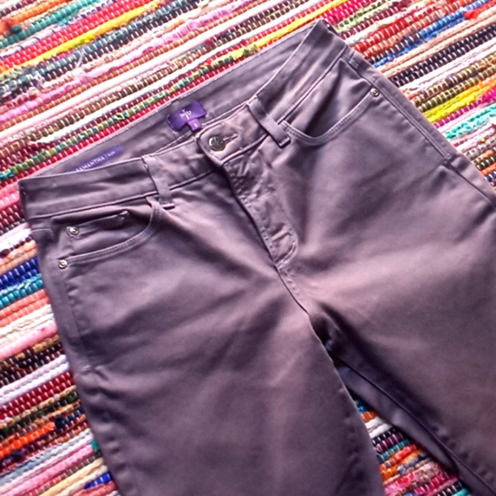 NYDJ Gray Samantha Slim Jeans-#1694